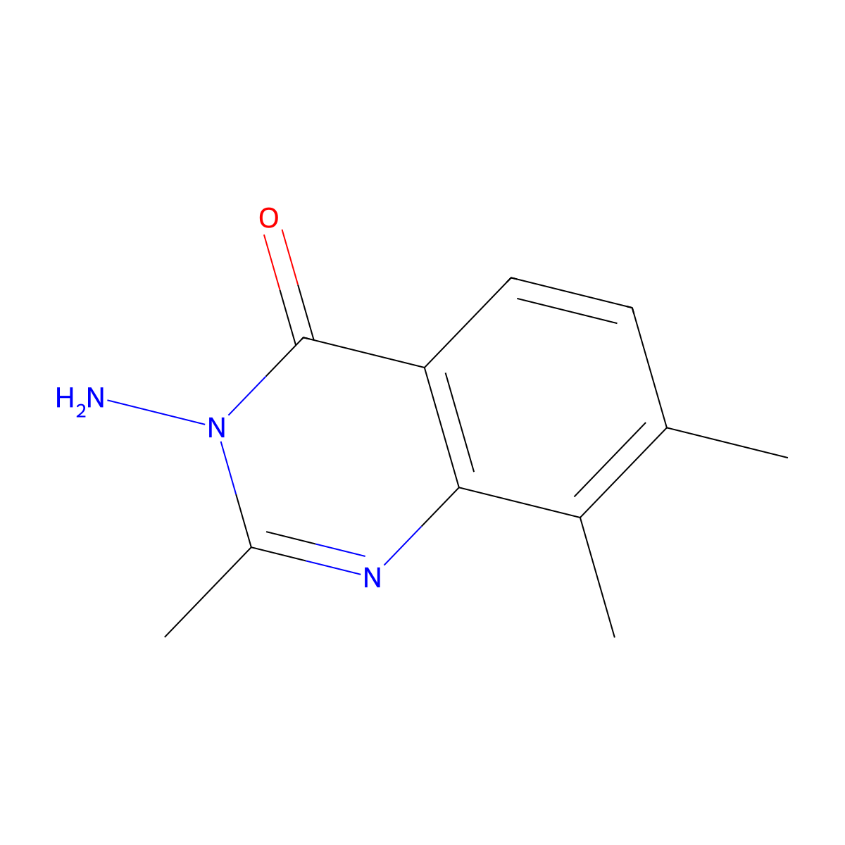 3-amino-2,7,8-trimethylquinazolin-4(3H)-one molecular structure, CAS 1269527-48-1