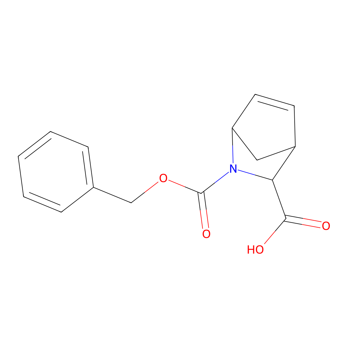 2-[(Benzyloxy)carbonyl]-2-azabicyclo[2.2.1]hept-5-ene-3-carboxylic acid molecular structure, CAS 1269527-95-8