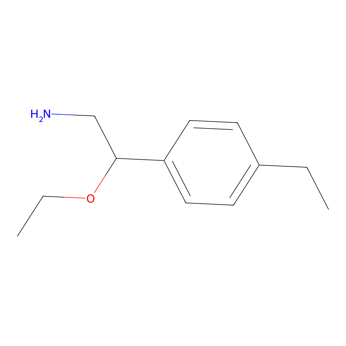 2-Ethoxy-2-(4-ethylphenyl)ethanamine molecular structure, CAS 1269528-06-4