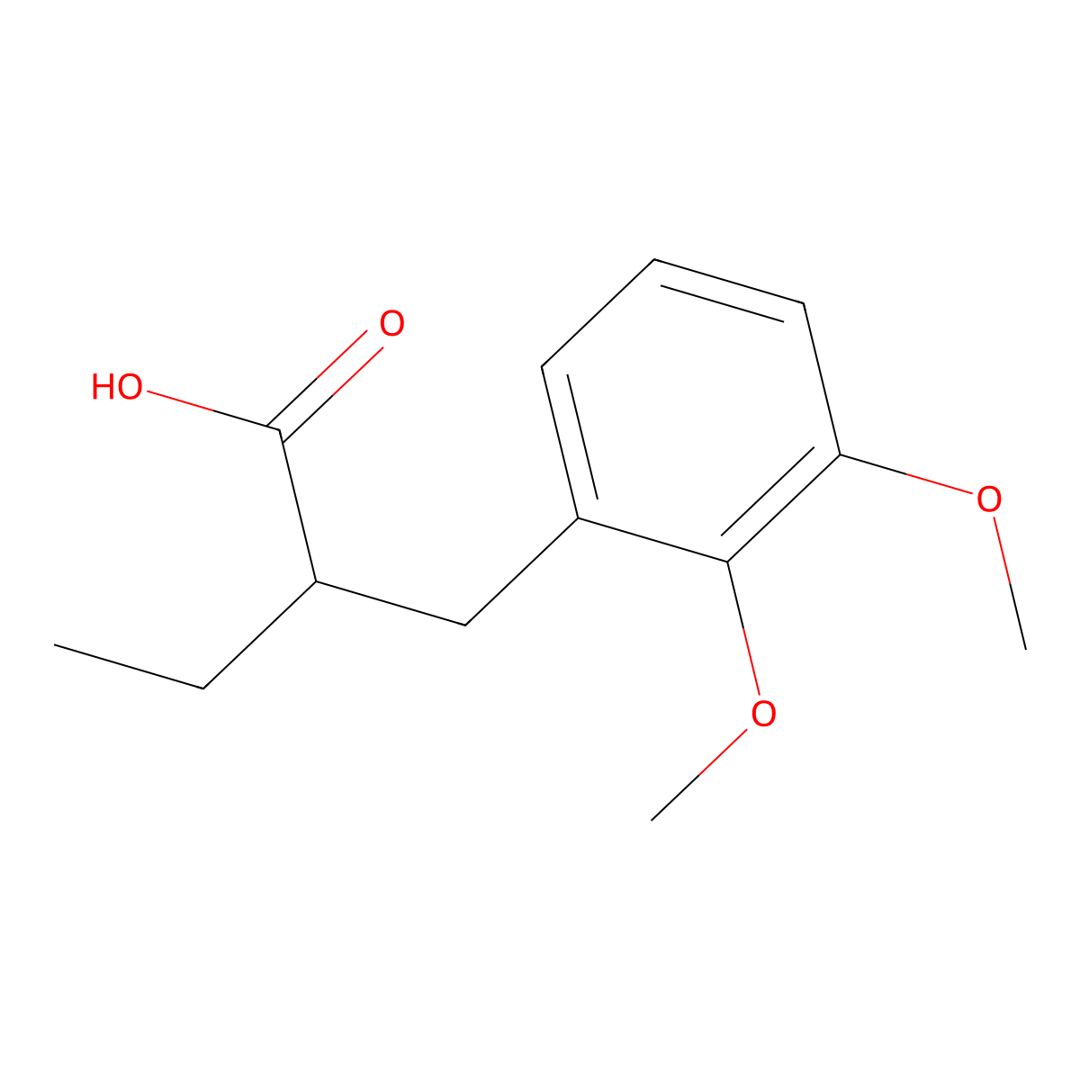 2-(2,3-Dimethoxy-benzyl)-butyric acid molecular structure, CAS 1269528-09-7