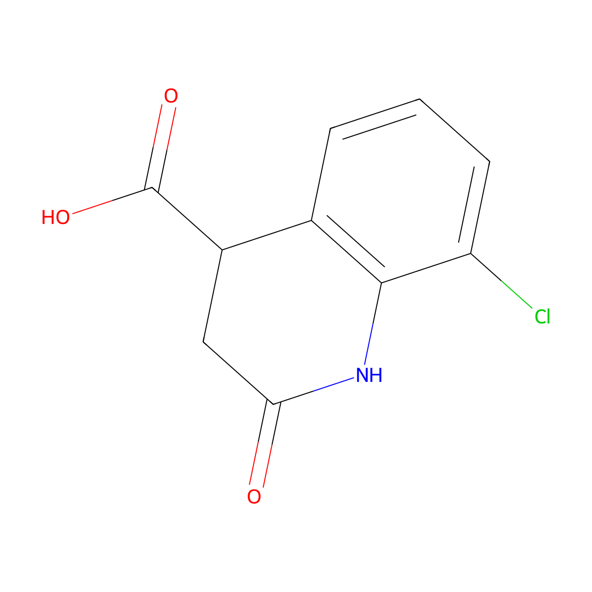 8-Chloro-2-oxo-1,2,3,4-tetrahydroquinoline-4-carboxylic acid molecular structure, CAS 1269529-09-0