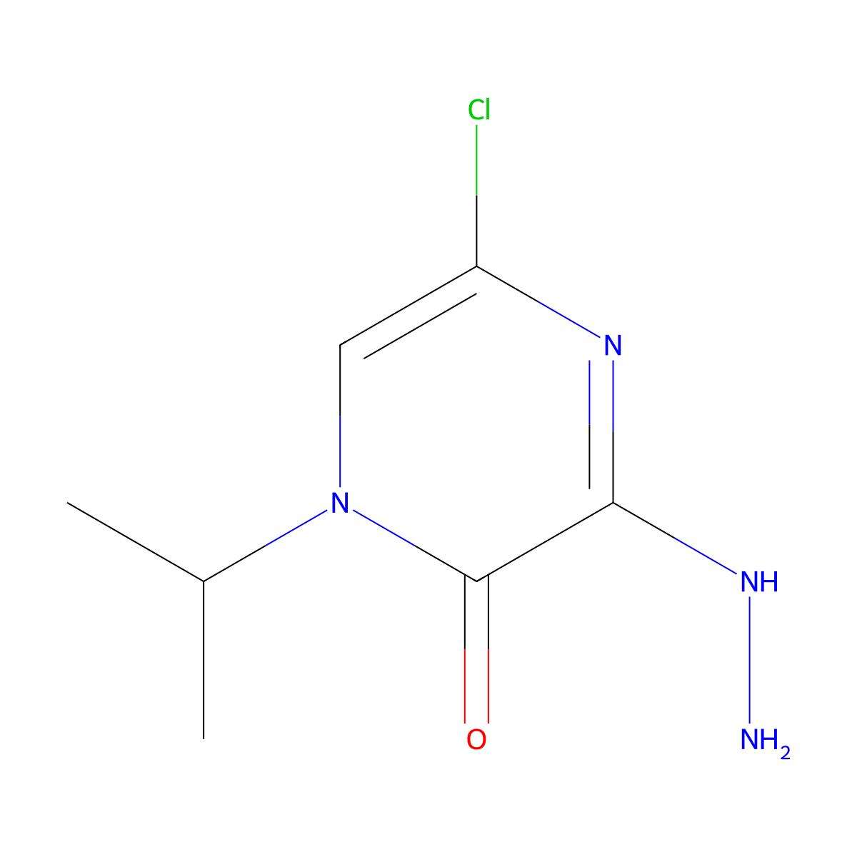 5-Chloro-3-hydrazinyl-1-isopropylpyrazin-2(1H)-one molecular structure, CAS 1269529-42-1