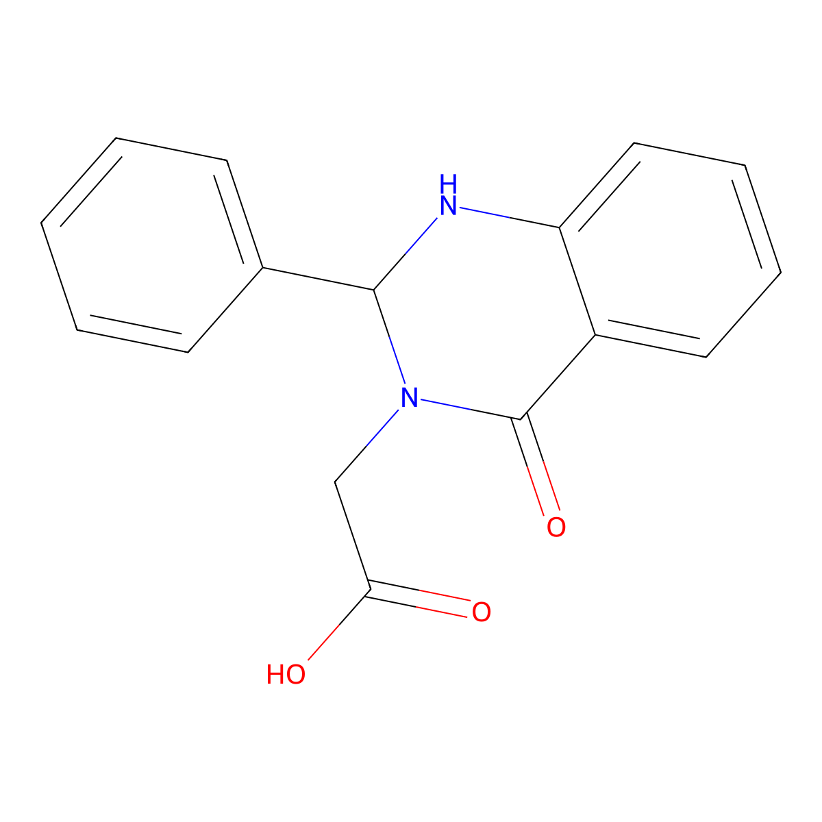 2-(4-Oxo-2-phenyl-1,2-dihydroquinazolin-3(4H)-yl)acetic acid molecular structure, CAS 1269529-74-9