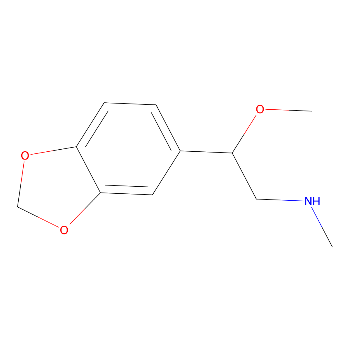 beta-Methoxy-N-methyl-1,3-benzodioxole-5-ethanamine molecular structure, CAS 1269530-81-5