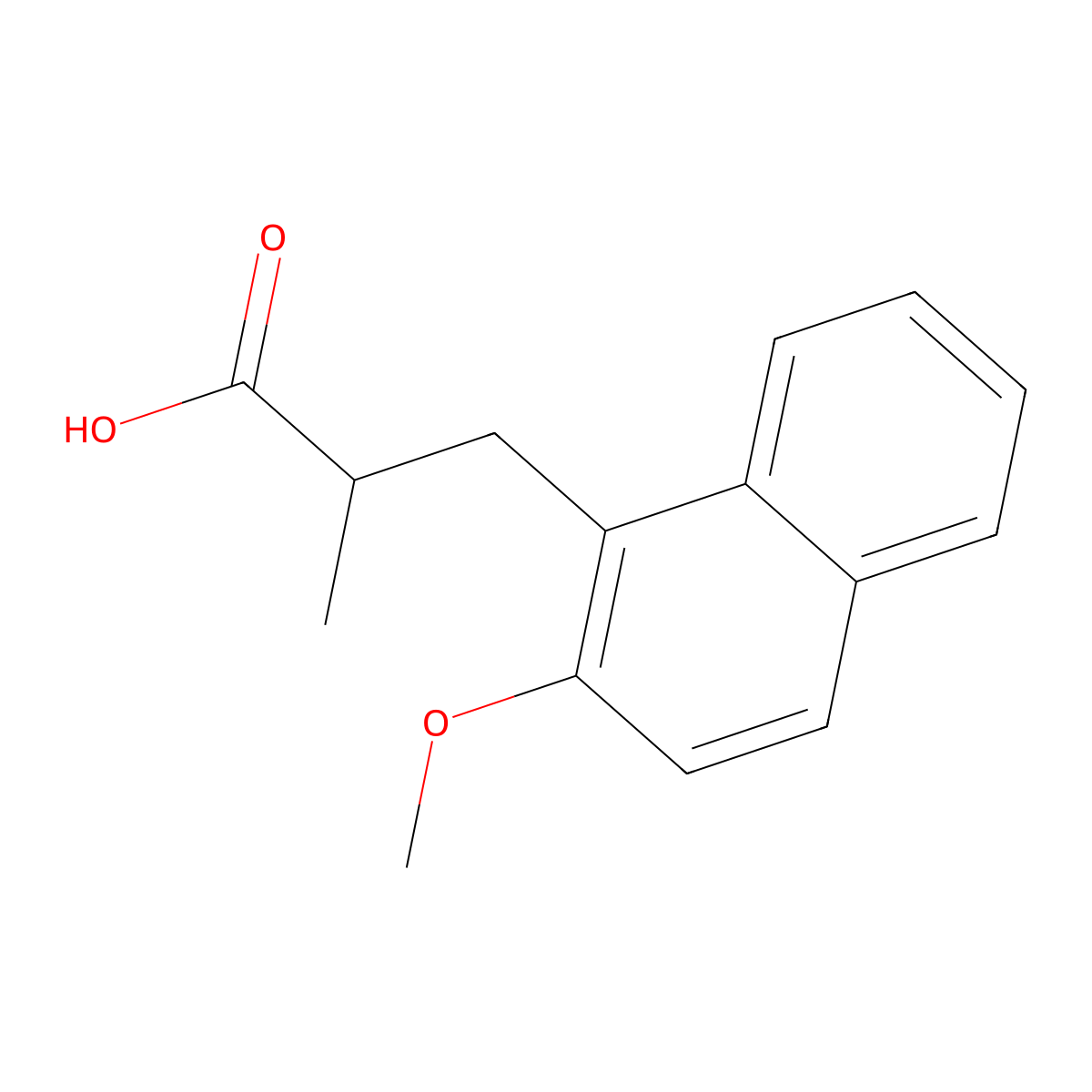 3-(2-Methoxynaphthalen-1-yl)-2-methylpropanoic acid molecular structure, CAS 1269531-15-8