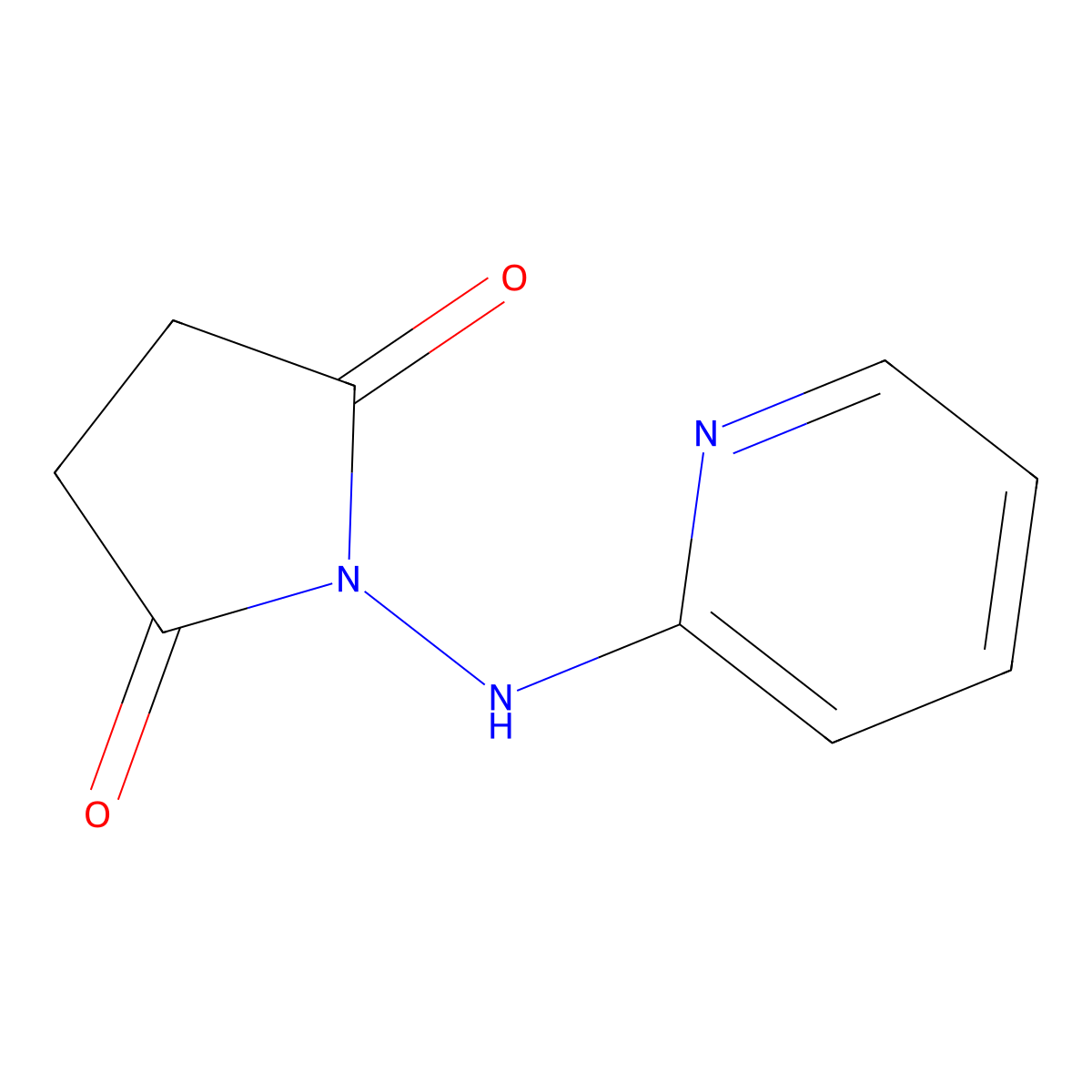 1-(Pyridin-2-ylamino)pyrrolidine-2,5-dione molecular structure, CAS 1269531-44-3