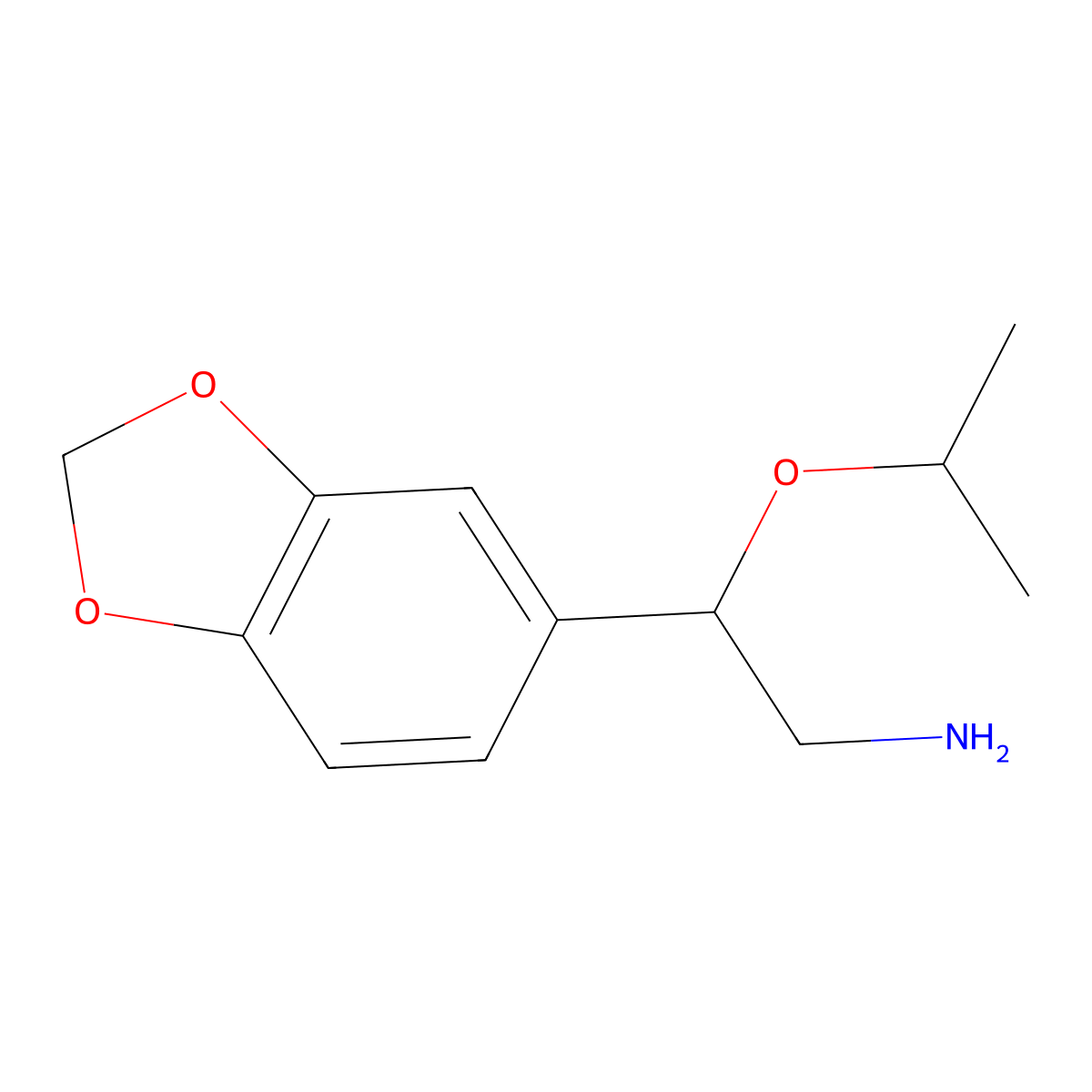 2-(Benzo[d][1,3]dioxol-5-yl)-2-isopropoxyethanamine molecular structure, CAS 1269532-69-5