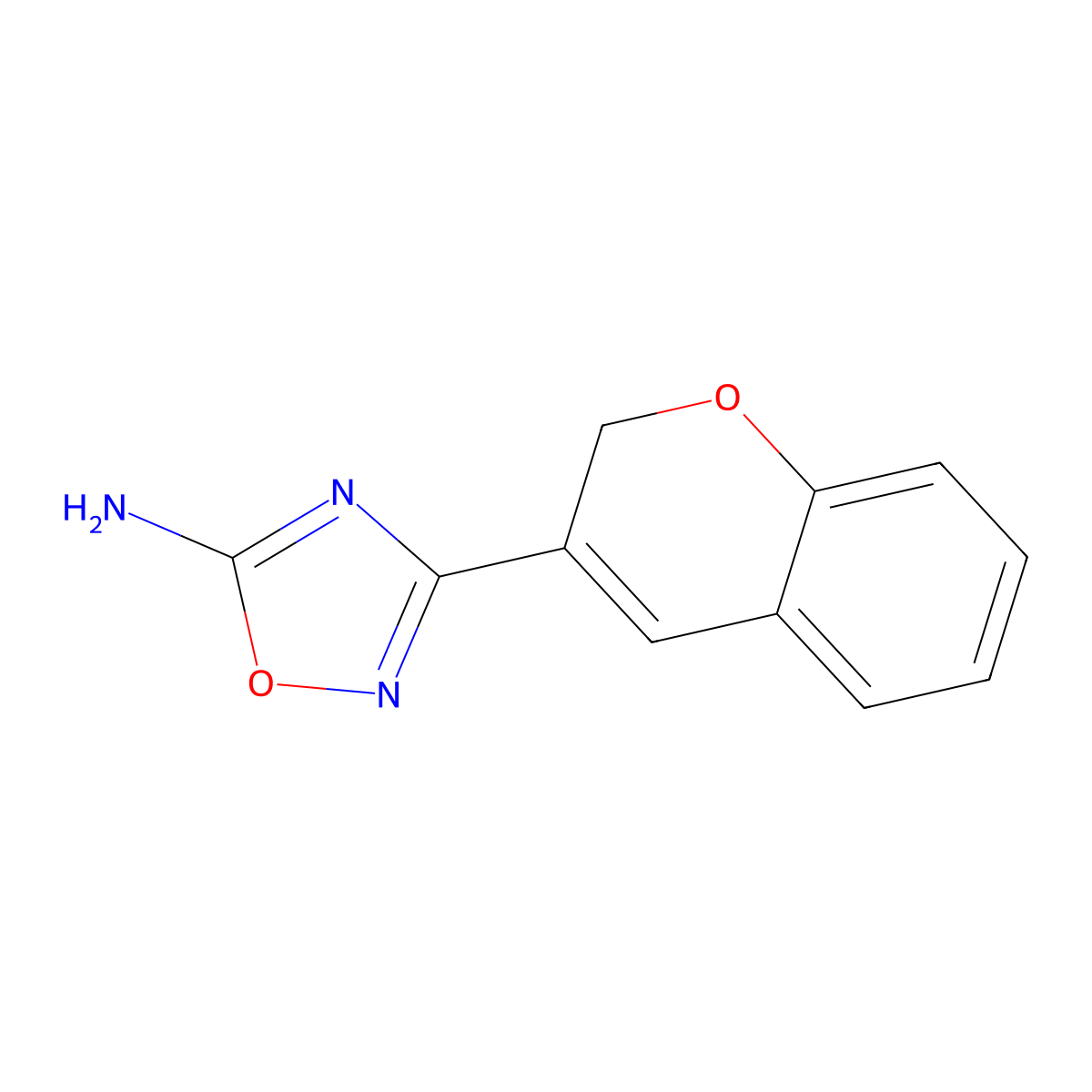 3-(2H-Chromen-3-yl)-1,2,4-oxadiazol-5-amine molecular structure, CAS 1269533-61-0