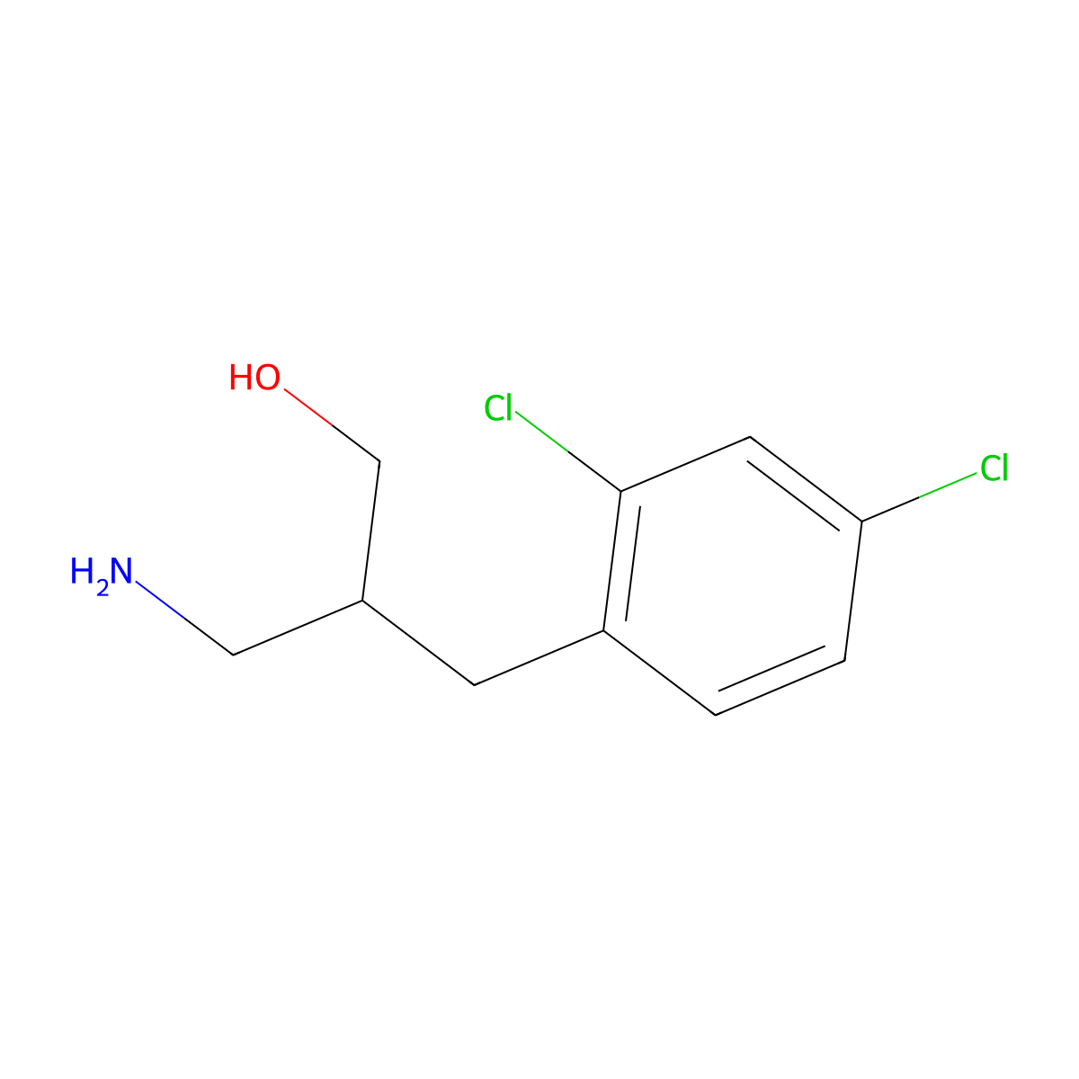 3-Amino-2-(2,4-dichlorobenzyl)propan-1-ol molecular structure, CAS 1269534-63-5
