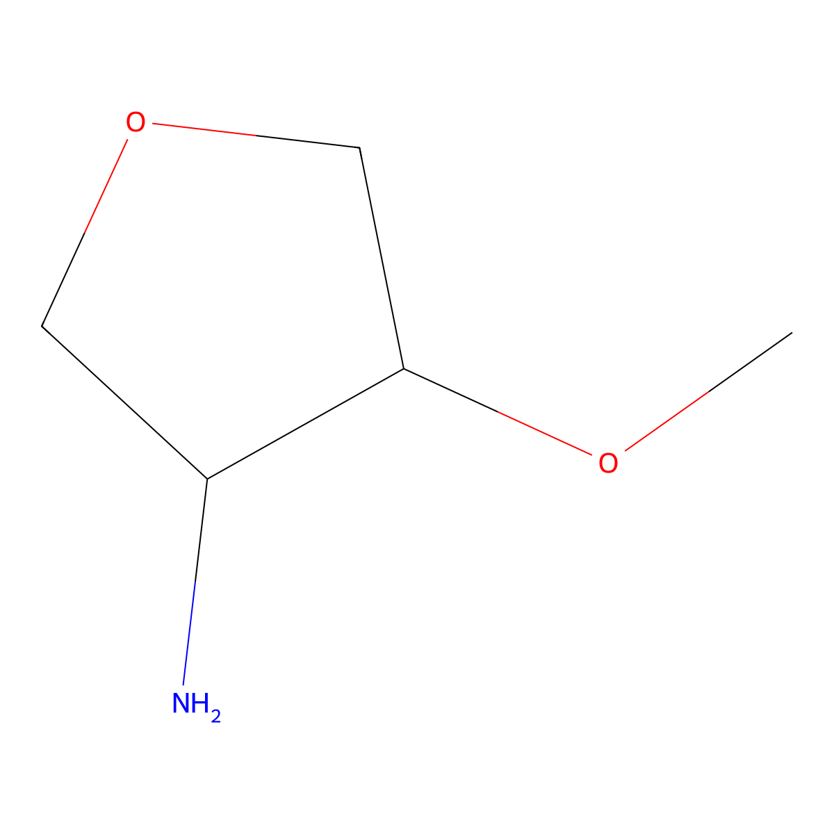 4-Methoxyoxolan-3-amine molecular structure, CAS 1269534-87-3
