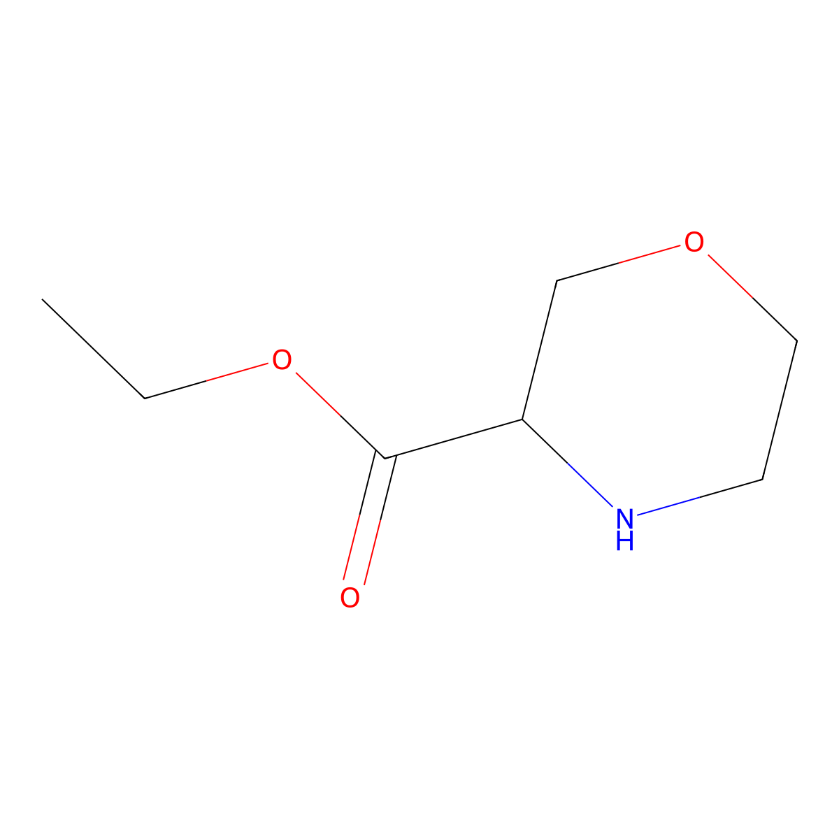 Ethyl (R)-morpholine-3-carboxylate molecular structure, CAS 1269603-68-0