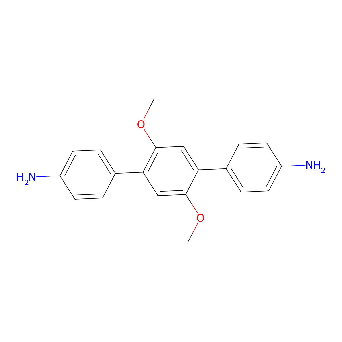 2',5'-Dimethoxy-[1,1':4',1''-terphenyl]-4,4''-diamine molecular structure, CAS 1269604-49-0