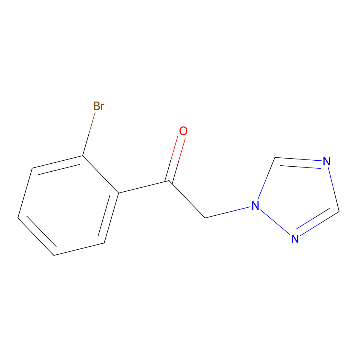 1-(2-Bromophenyl)-2-(1H-1,2,4-triazol-1-yl)ethan-1-one molecular structure, CAS 126961-71-5