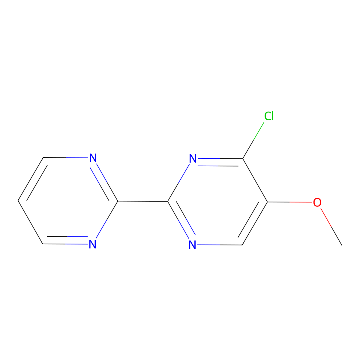 4-Chloro-5-methoxy-2-(pyrimidin-2-yl)pyrimidine molecular structure, CAS 1269625-50-4