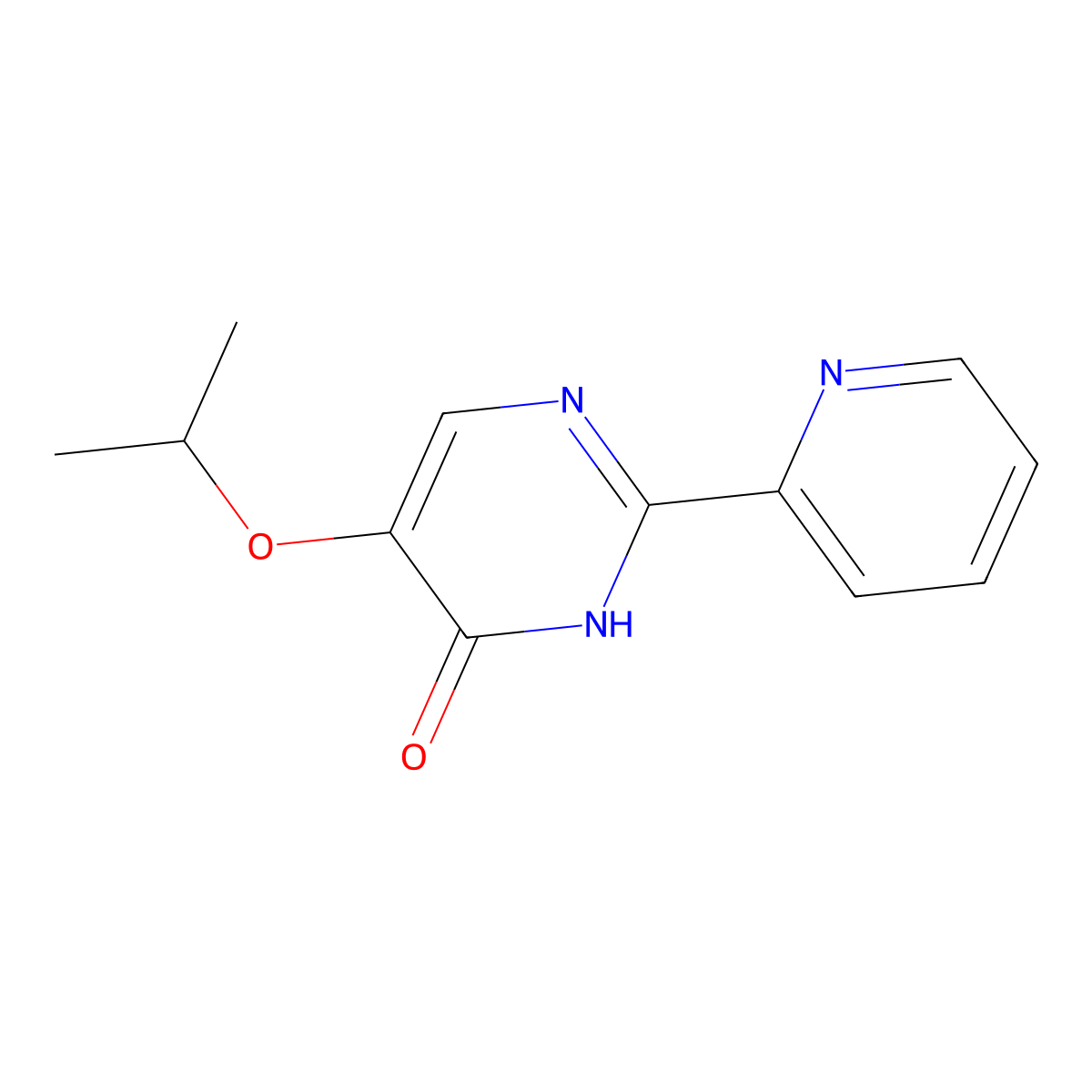 5-Isopropoxy-2-pyridin-2-yl-3H-pyrimidin-4-one molecular structure, CAS 1269626-42-7