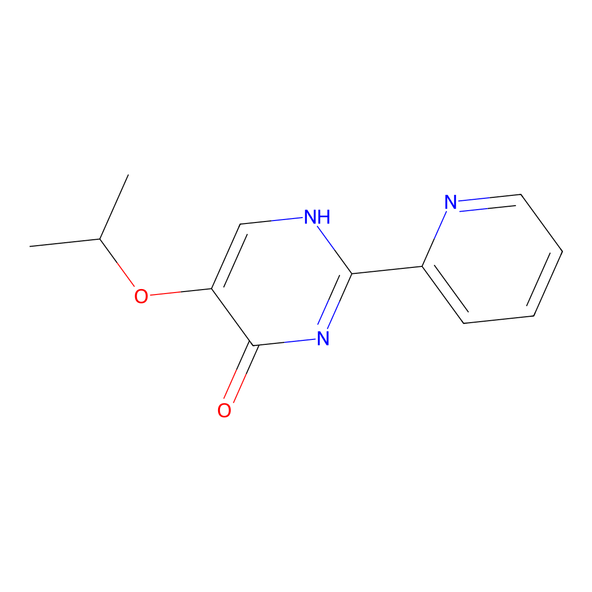 5-Isopropoxy-2-pyridin-2-yl-3H-pyrimidin-4-one molecular structure, CAS 1269626-42-7