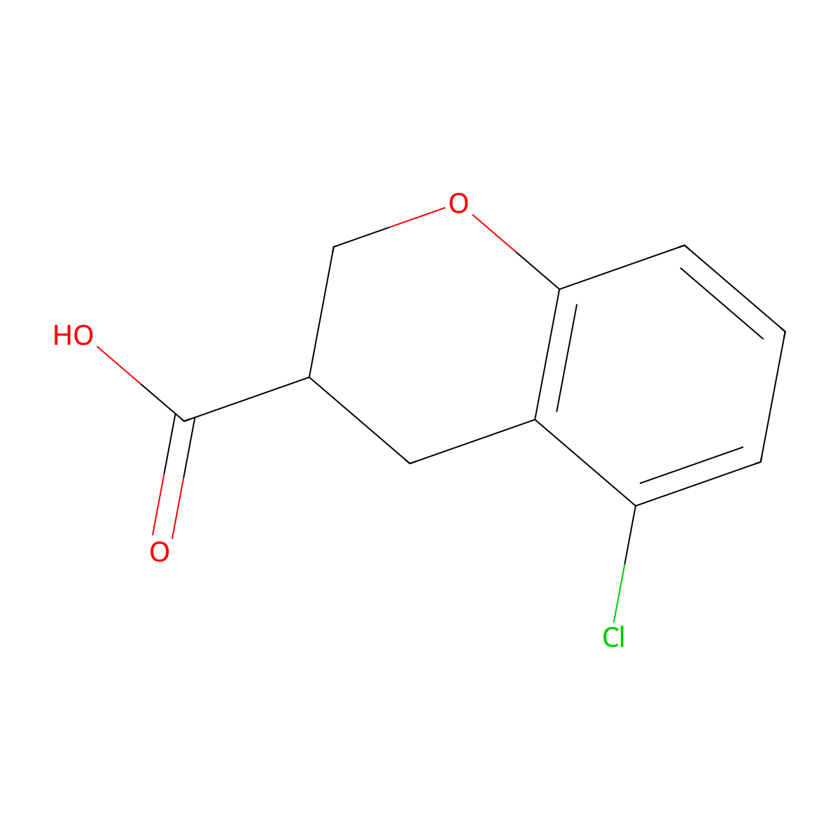 5-Chlorochroman-3-carboxylic acid molecular structure, CAS 1269695-63-7