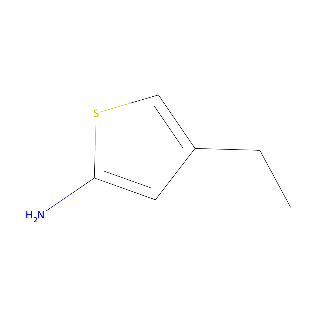 2-Amino-4-ethylthiophene molecular structure, CAS 126970-83-0