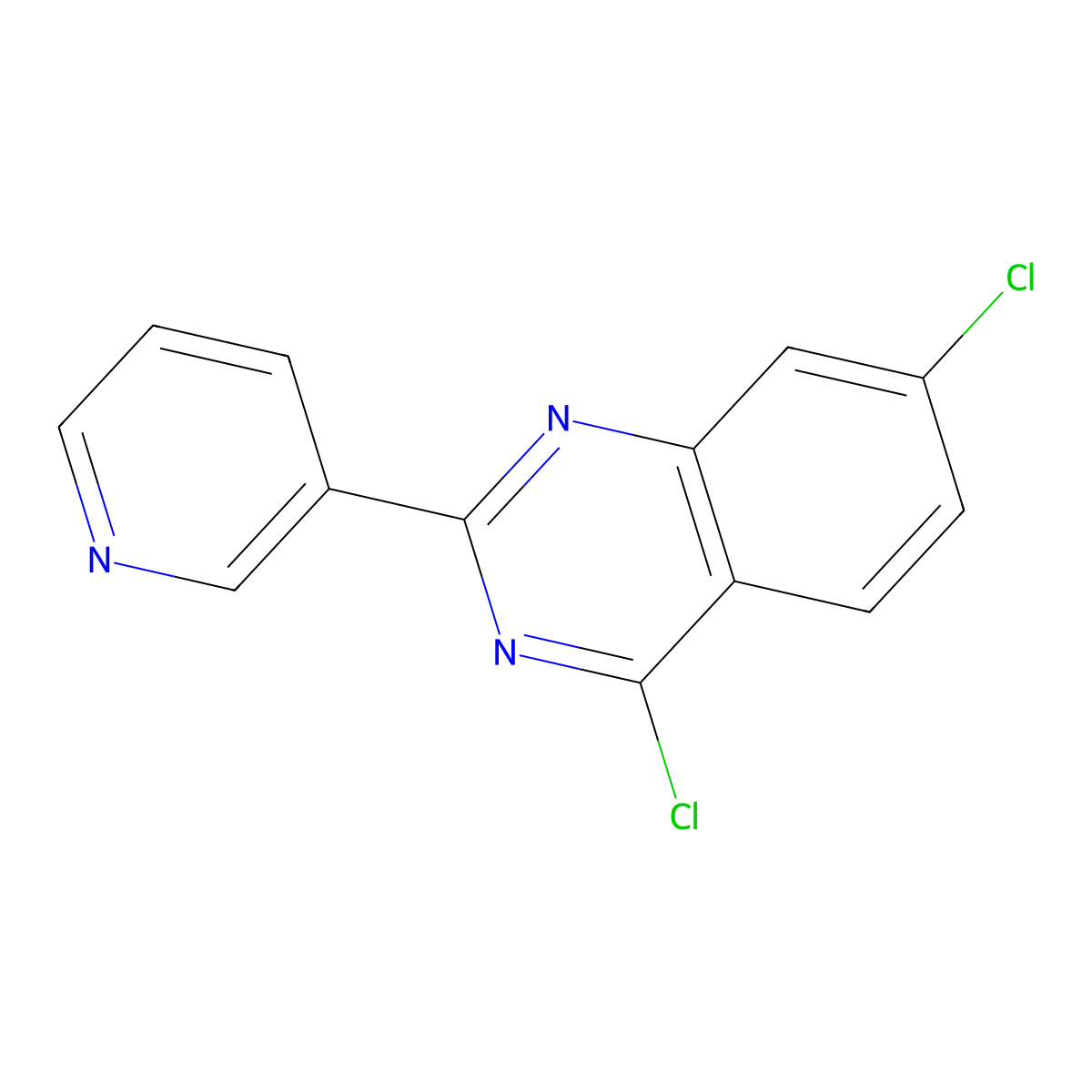 4,7-dichloro-2-(3-pyridinyl)Quinazoline molecular structure, CAS 1269717-59-0