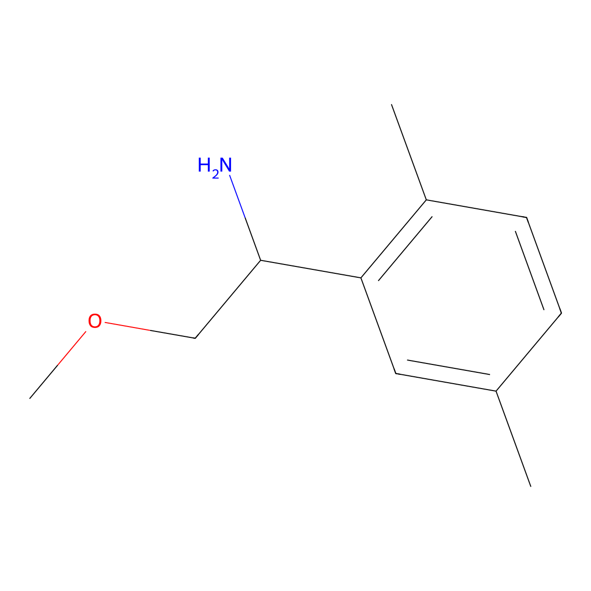 (S)-1-(2,5-Dimethylphenyl)-2-methoxyethan-1-amine molecular structure, CAS 1269781-13-6