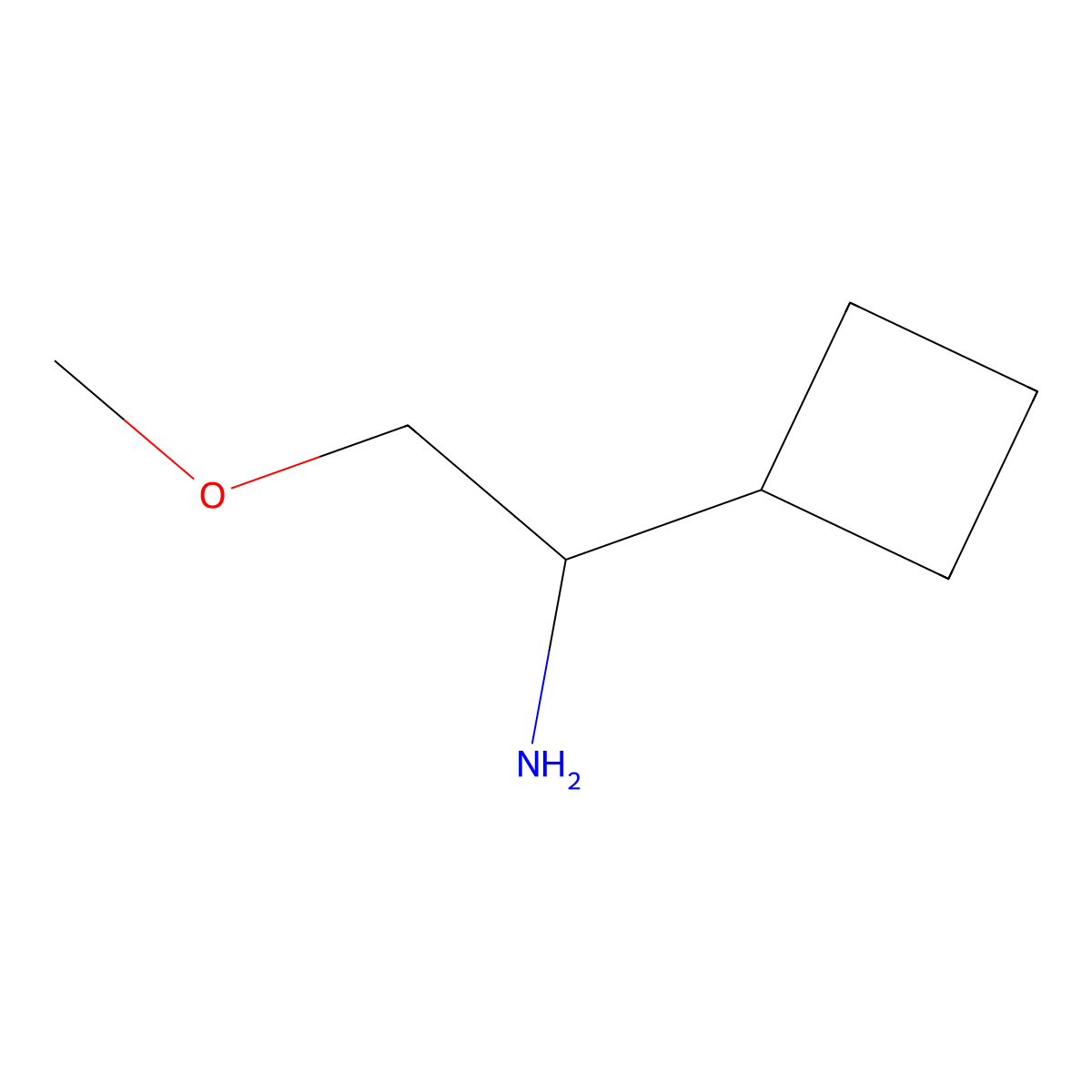 (1S)-1-Cyclobutyl-2-methoxyethylamine molecular structure, CAS 1269786-53-9