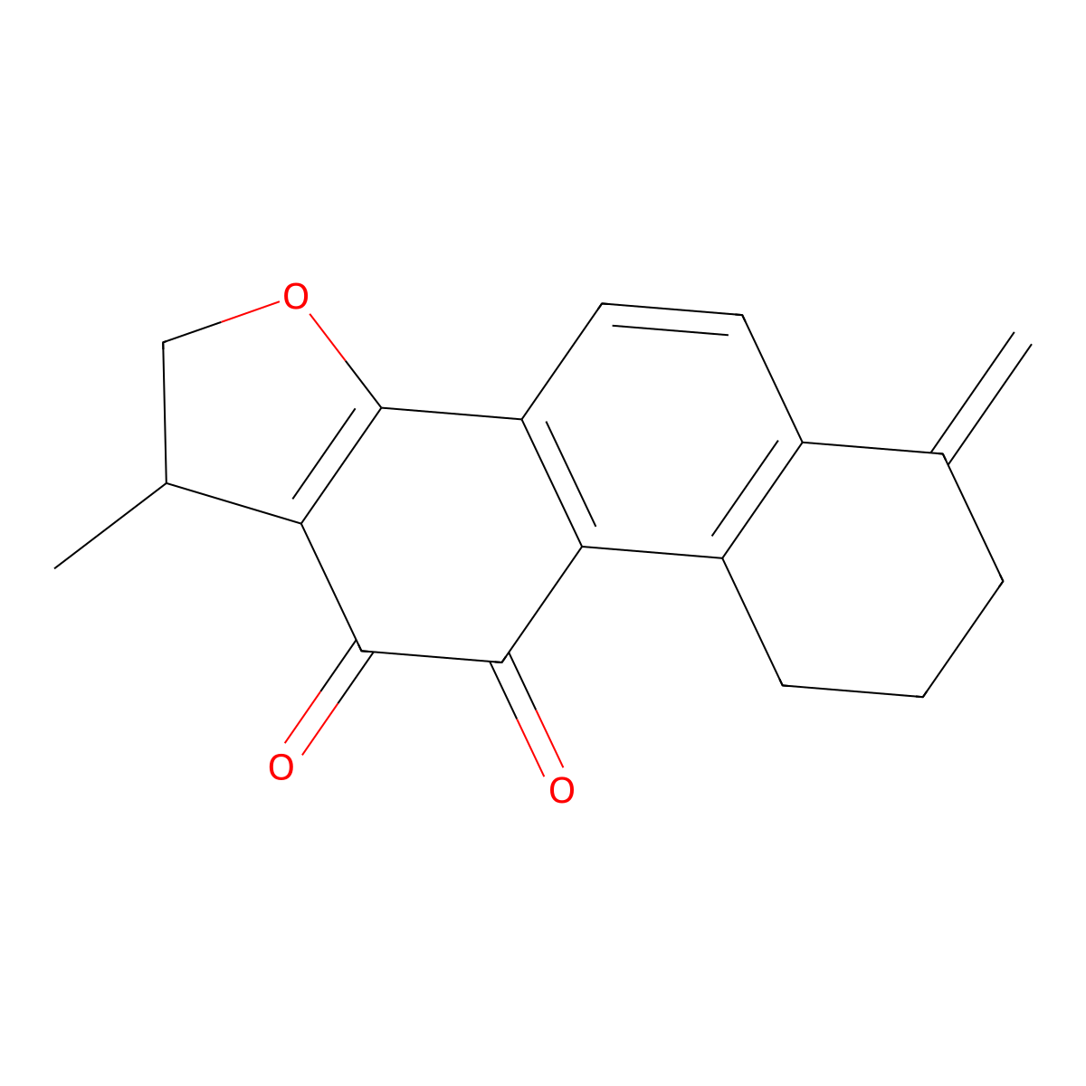 (1R)-1-Methyl-6-methylidene-2,7,8,9-tetrahydro-1H-naphtho[1,2-g][1]benzofuran-10,11-dione molecular structure, CAS 126979-81-5