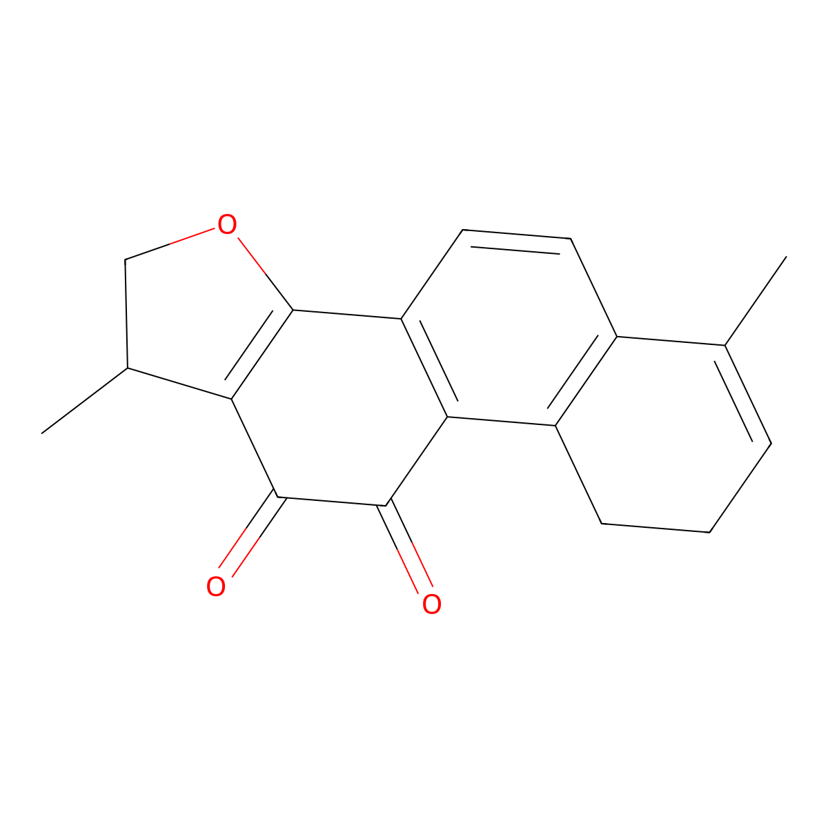 1,2,15,16-Tetrahydrotanshiquinone molecular structure, CAS 126979-84-8