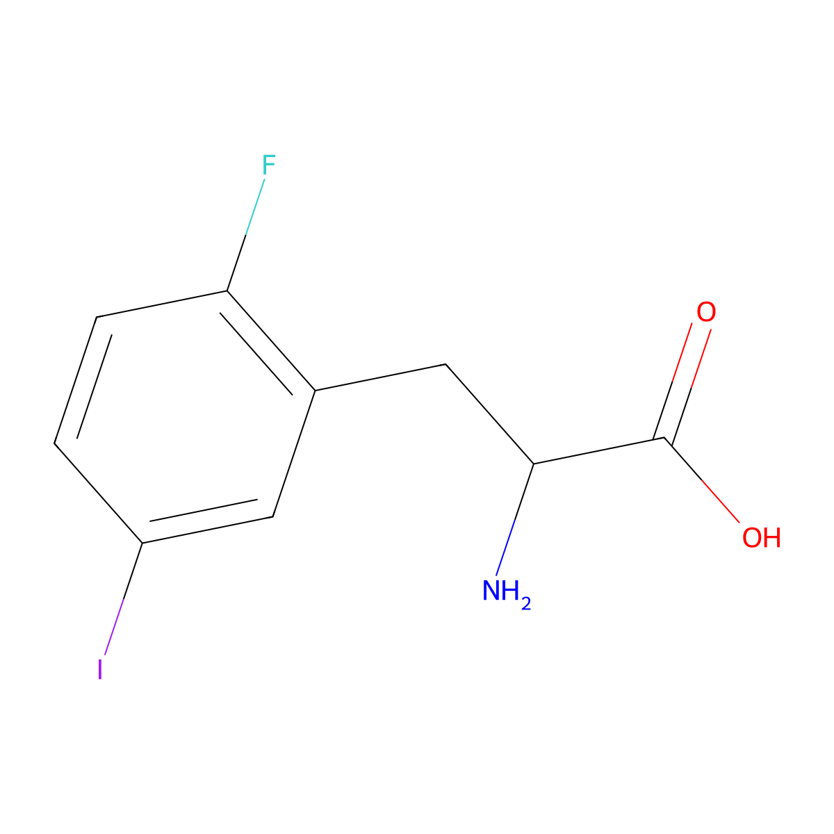 (2S)-2-amino-3-(2-fluoro-5-iodophenyl)propanoic acid molecular structure, CAS 1269794-83-3