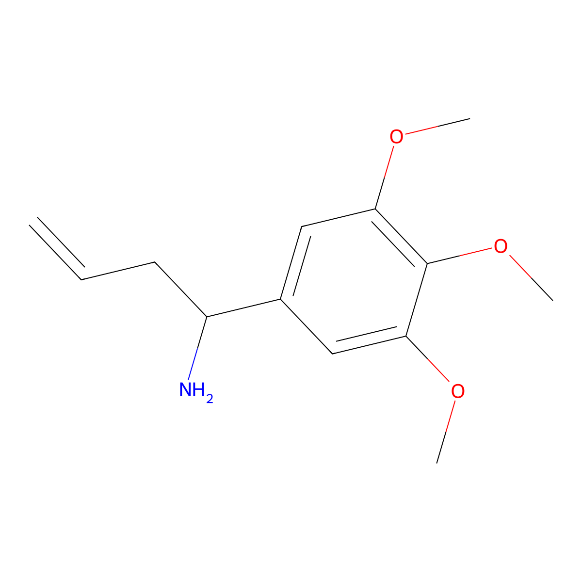 (R)-1-(3,4,5-Trimethoxyphenyl)but-3-en-1-amine molecular structure, CAS 1269800-01-2