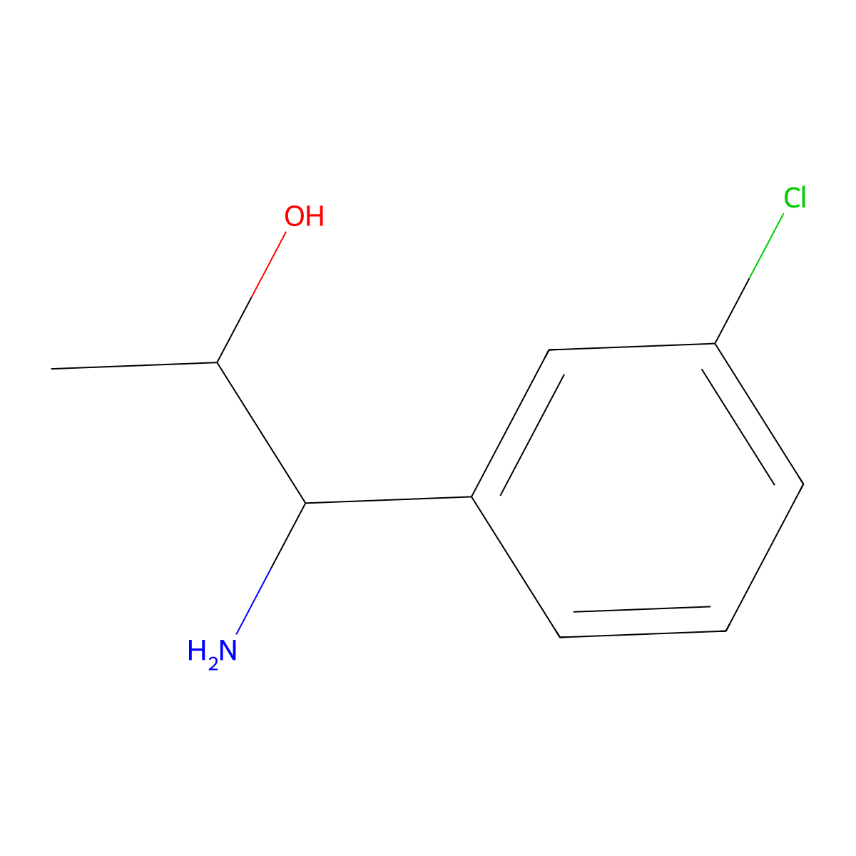 (1R,2S)-1-amino-1-(3-chlorophenyl)propan-2-ol molecular structure, CAS 1269807-07-9