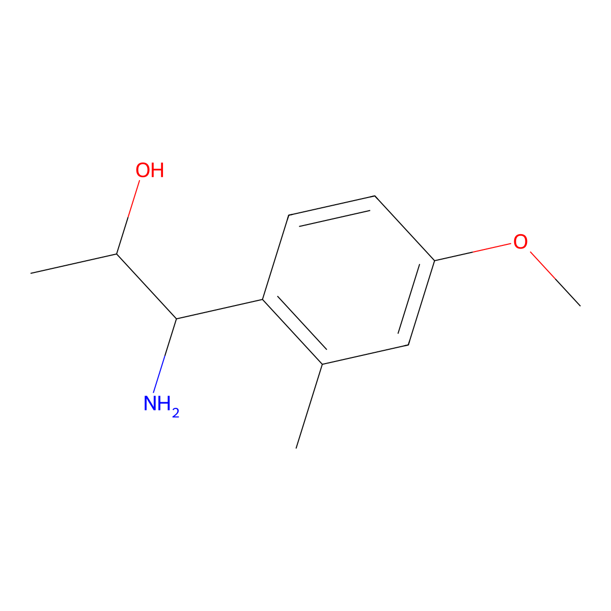 (1S,2R)-1-Amino-1-(4-methoxy-2-methylphenyl)propan-2-OL molecular structure, CAS 1269809-78-0