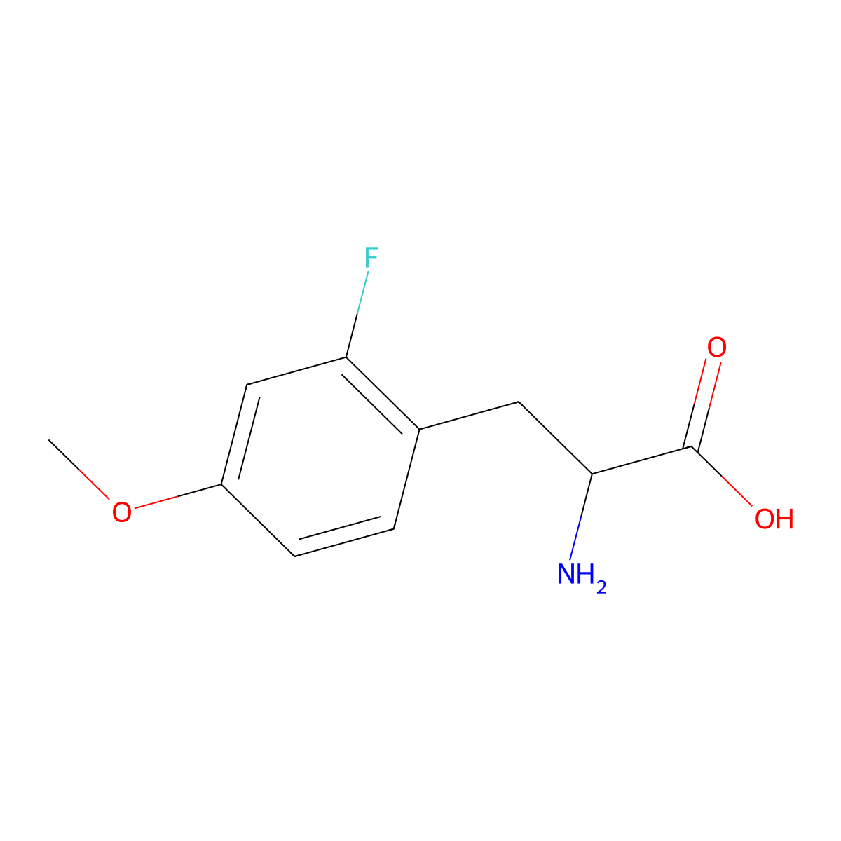 2-Fluoro-O-methyl-D-tyrosine molecular structure, CAS 1269809-79-1