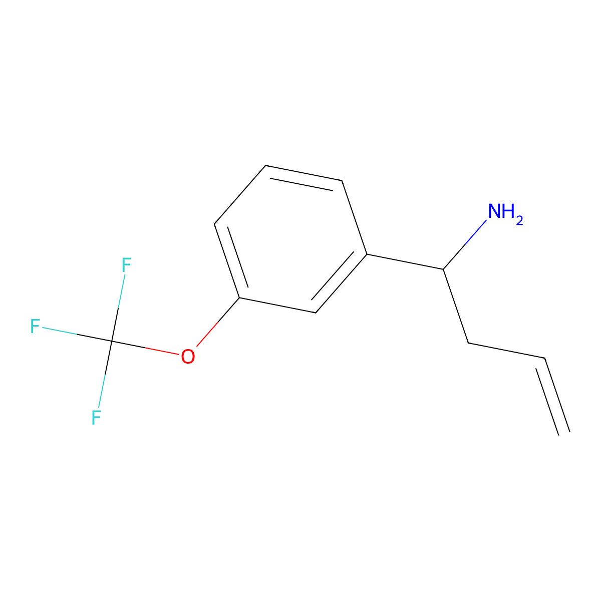 (S)-1-(3-(Trifluoromethoxy)phenyl)but-3-en-1-amine molecular structure, CAS 1269813-26-4
