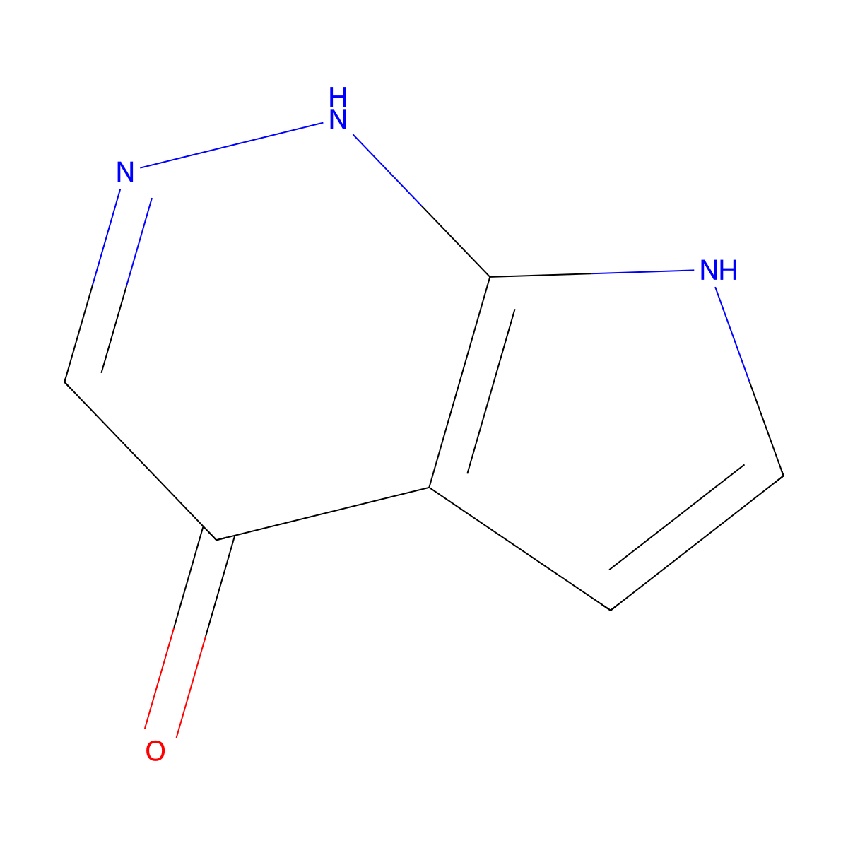 7H-pyrrolo[2,3-c]pyridazin-4-ol molecular structure, CAS 1269822-97-0