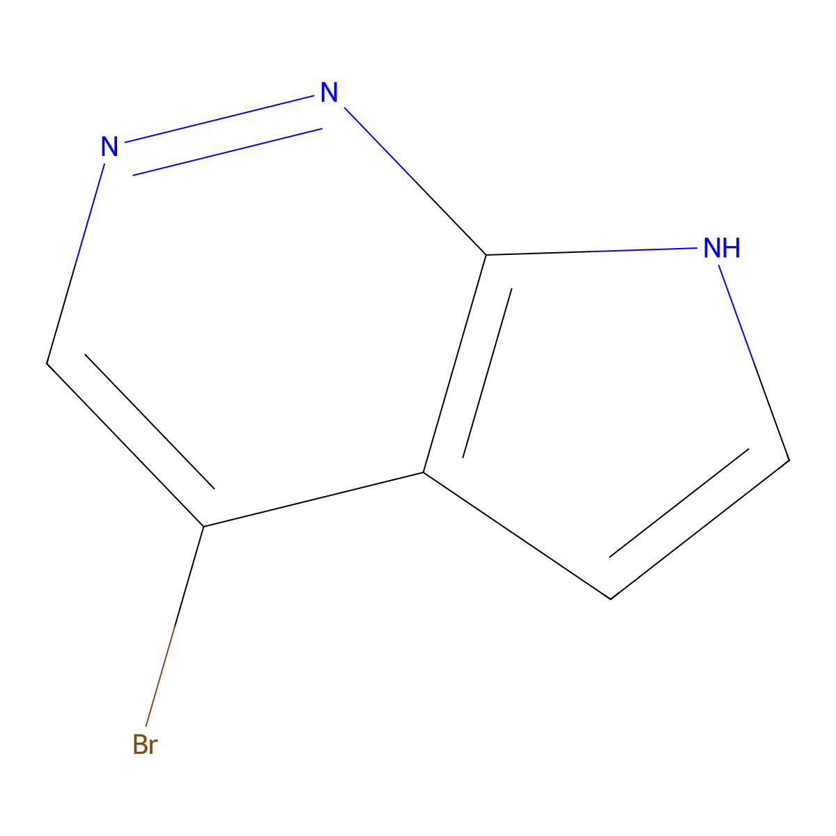4-bromo-7H-pyrrolo[2,3-c]pyridazine molecular structure, CAS 1269823-70-2
