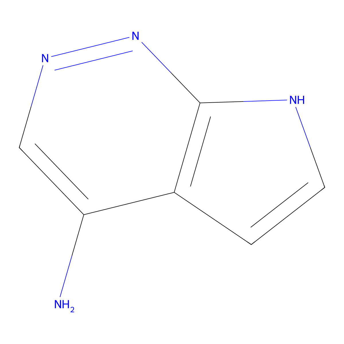 7H-pyrrolo[2,3-c]pyridazin-4-amine molecular structure, CAS 1269823-88-2