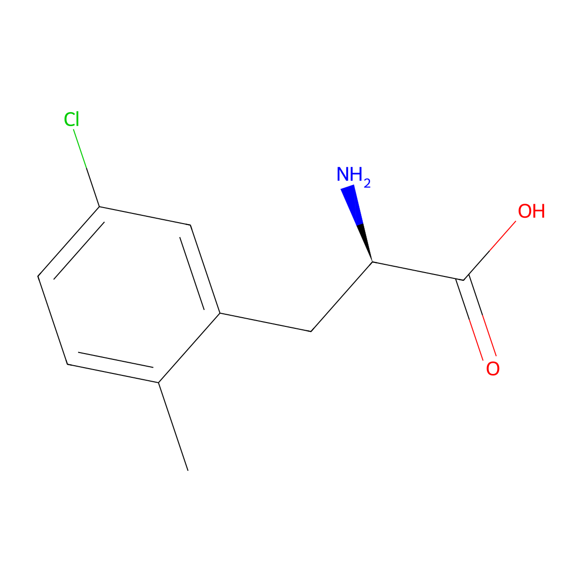 5-Chloro-2-methyl-D-phenylalanine molecular structure, CAS 1269833-11-5