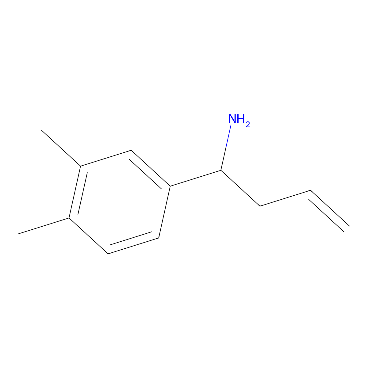 (R)-1-(3,4-Dimethylphenyl)but-3-en-1-amine molecular structure, CAS 1269833-85-3