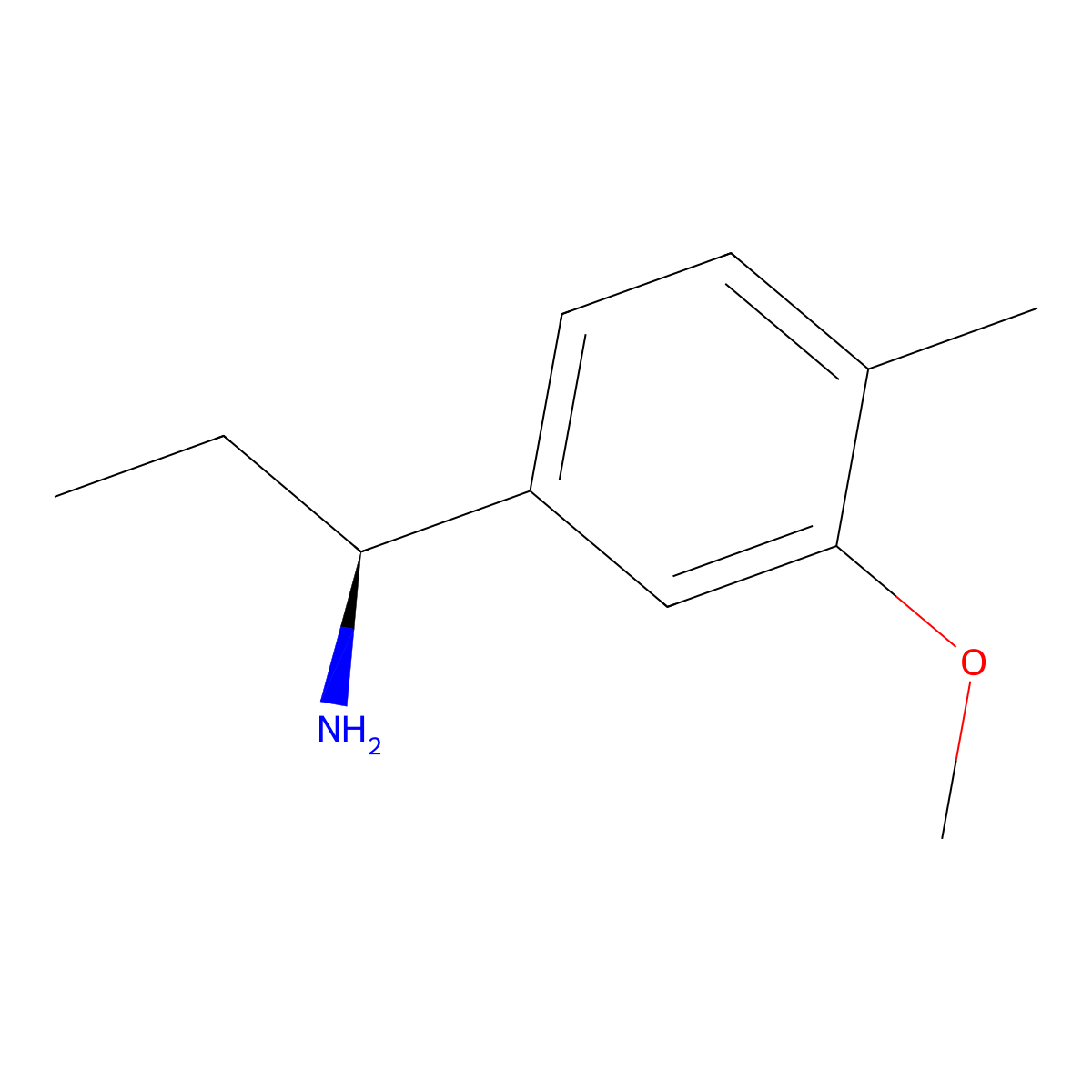 (S)-1-(3-Methoxy-4-methylphenyl)propan-1-amine molecular structure, CAS 1269841-48-6