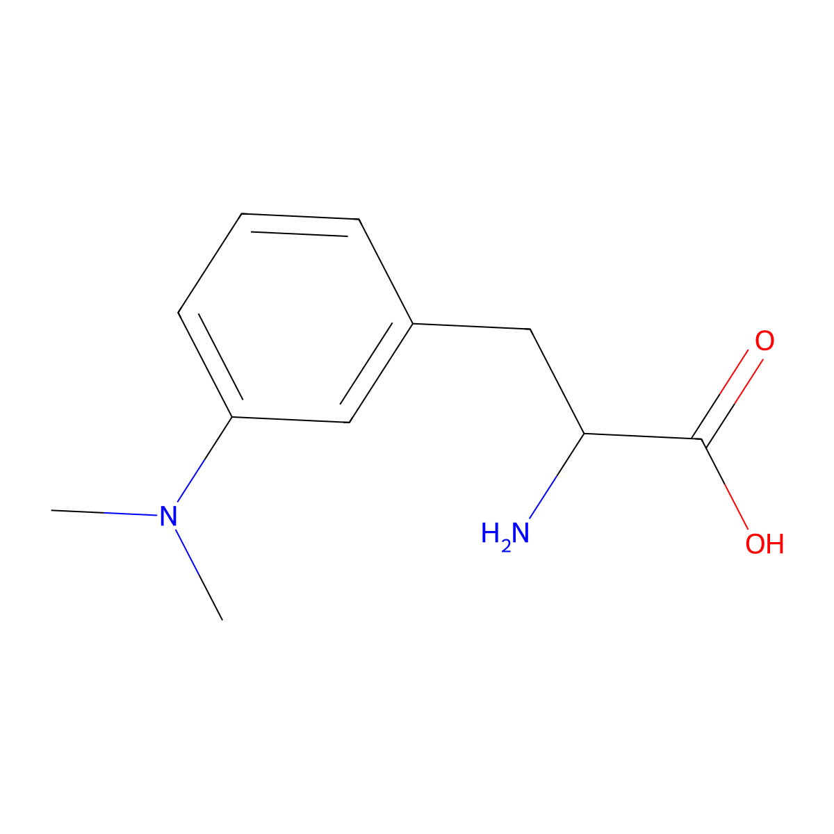 L-m-(N,N-dimethylamino)phenylalanine molecular structure, CAS 1269845-43-3