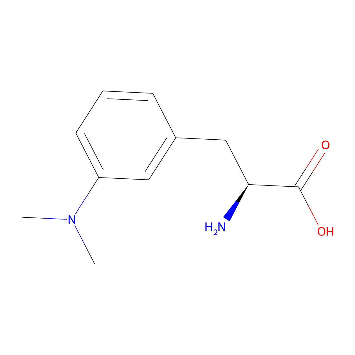 L-m-(N,N-dimethylamino)phenylalanine molecular structure, CAS 1269845-43-3