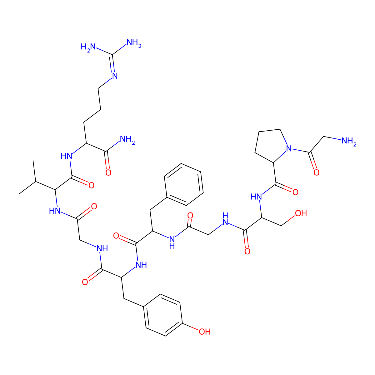 locustatachykinin I protein, Locusta migratoria molecular structure, CAS 126985-97-5