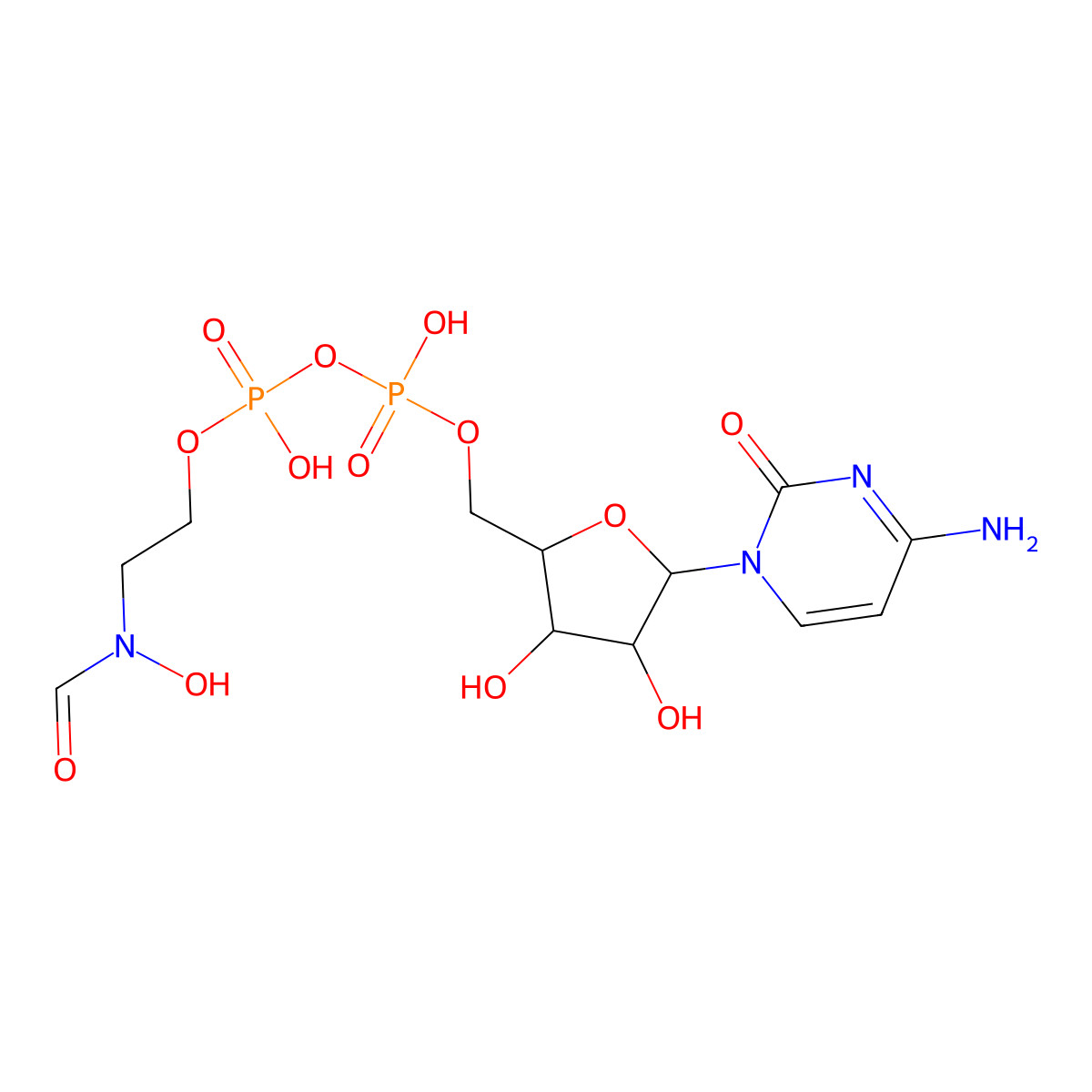 Fosfocytocin molecular structure, CAS 126986-25-2