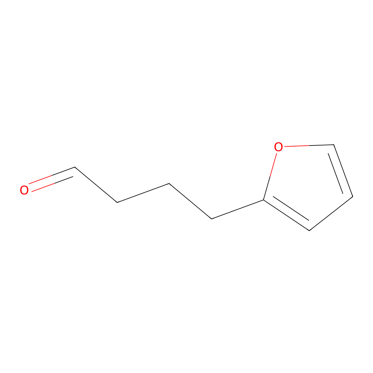4-(Furan-2-yl)butanal molecular structure, CAS 126991-83-1