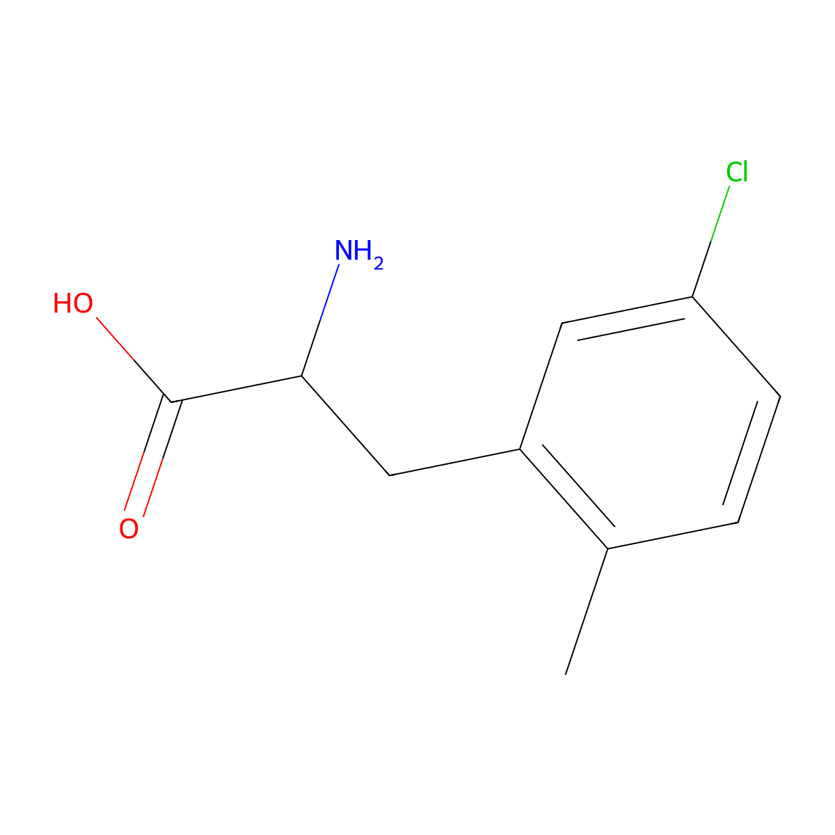 5-Chloro-2-methyl-L-phenylalanine molecular structure, CAS 1269918-95-7