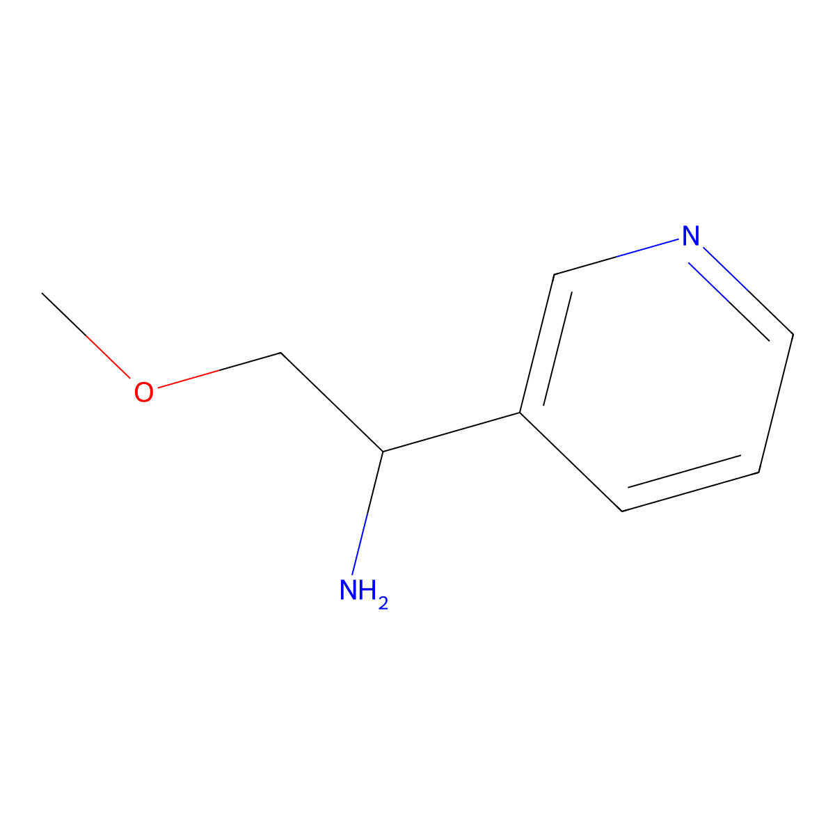 (R)-2-Methoxy-1-(pyridin-3-yl)ethanamine molecular structure, CAS 1269926-49-9