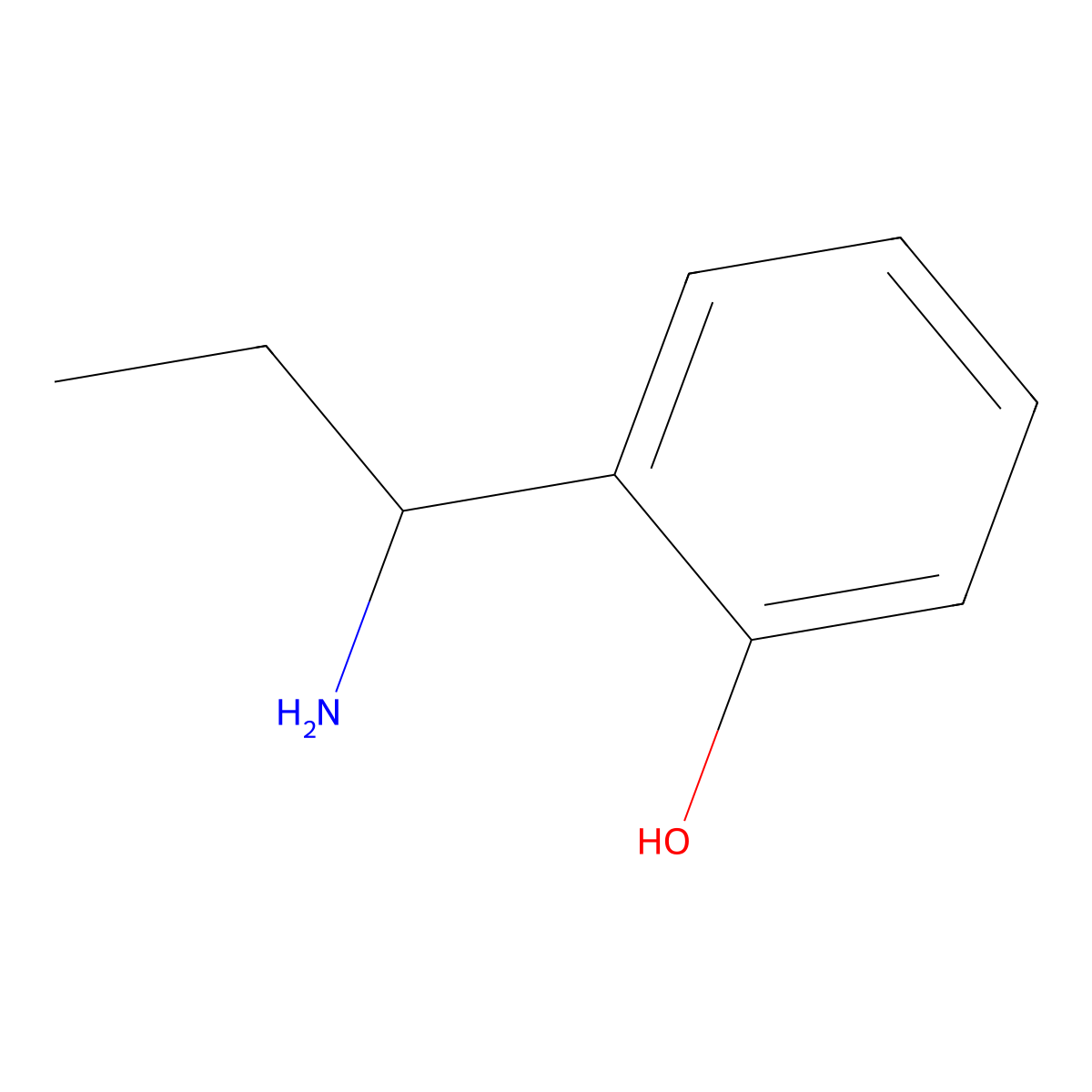 (R)-2-(1-Aminopropyl)phenol molecular structure, CAS 1269928-62-2