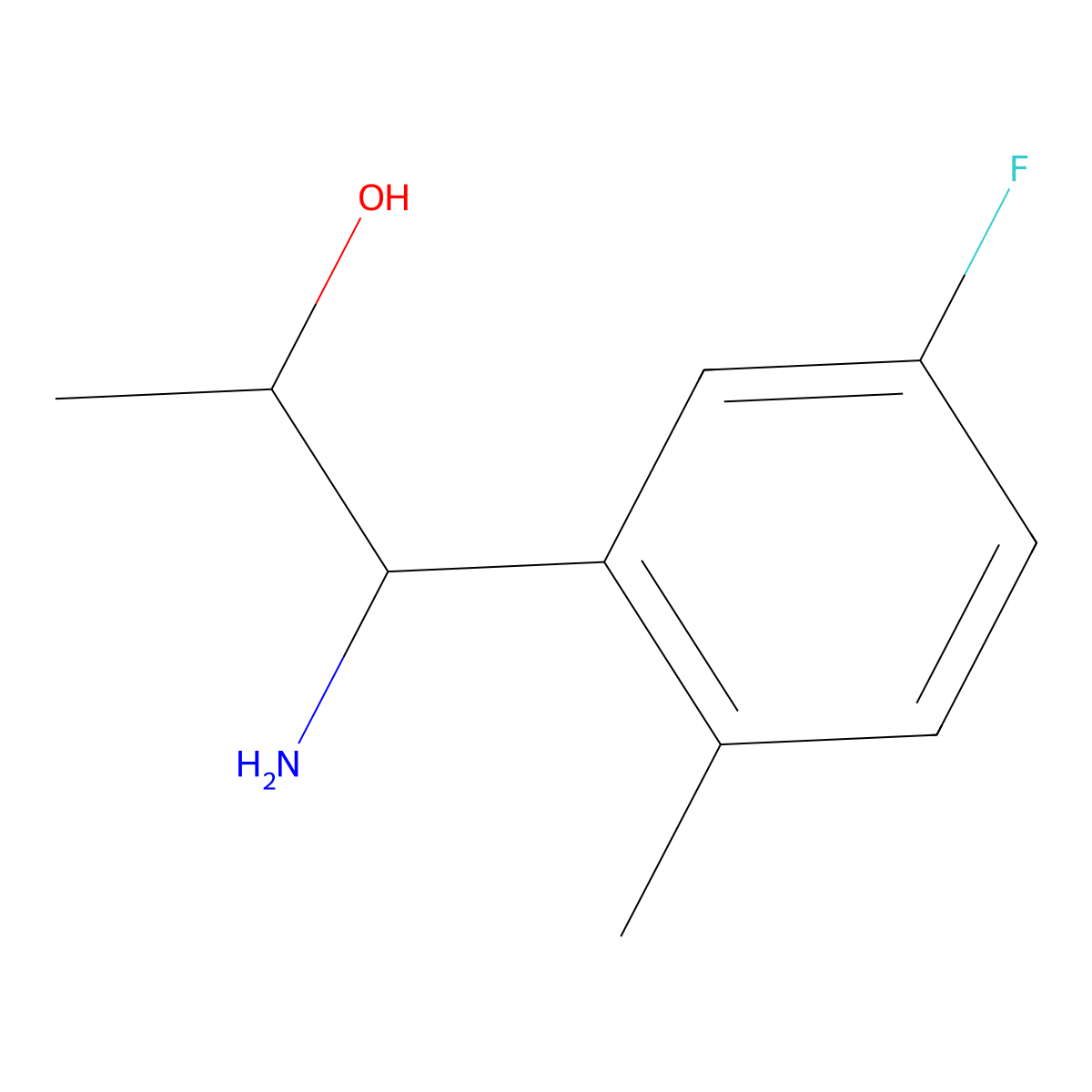 (1R,2S)-1-Amino-1-(5-fluoro-2-methylphenyl)propan-2-OL molecular structure, CAS 1269928-82-6