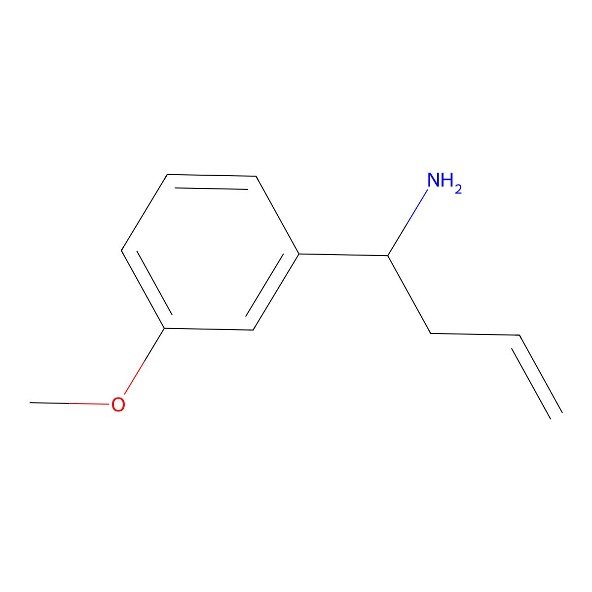 (S)-1-(3-Methoxyphenyl)but-3-en-1-amine molecular structure, CAS 1269930-65-5