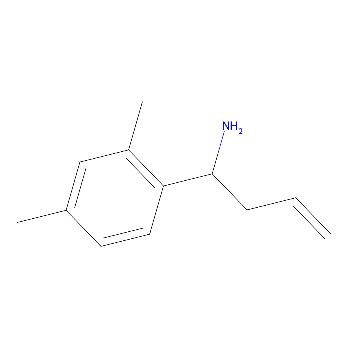 (R)-1-(2,4-Dimethylphenyl)but-3-en-1-amine molecular structure, CAS 1269937-98-5
